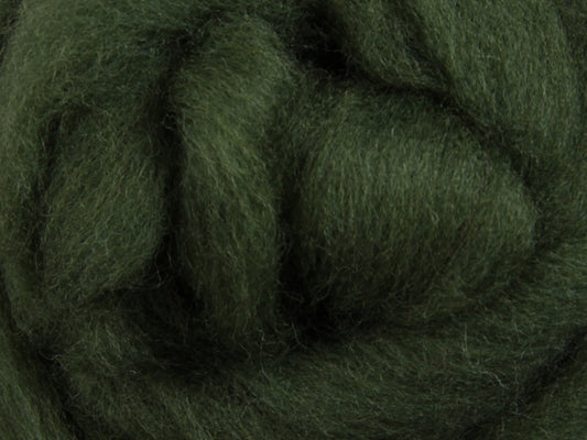 Corriedale Fibre 50g Sliver - Fern Green