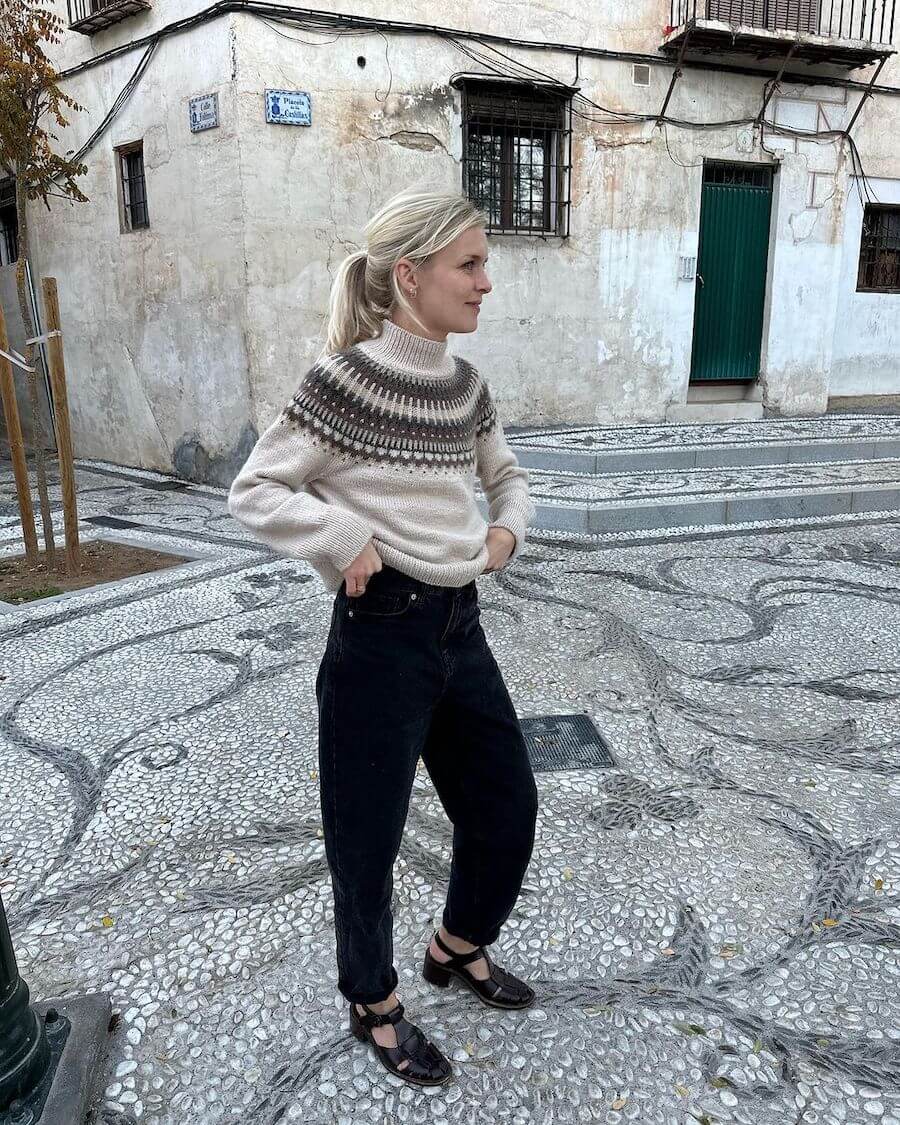 Celeste Sweater - PetiteKnit - PRINTED PATTERN
