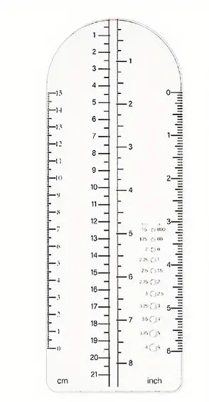 Sock Ruler/Needle Gauge - 22cm
