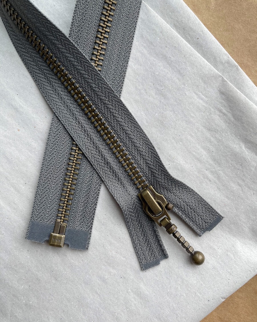 Zipper - 45 cm Granite - PetiteKnit
