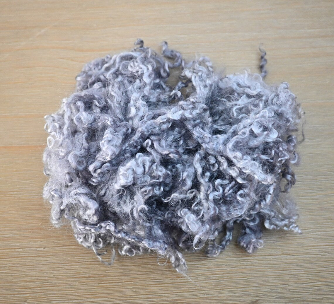 Ad Maiora - Mohair Locks 50gm - Silver Grey