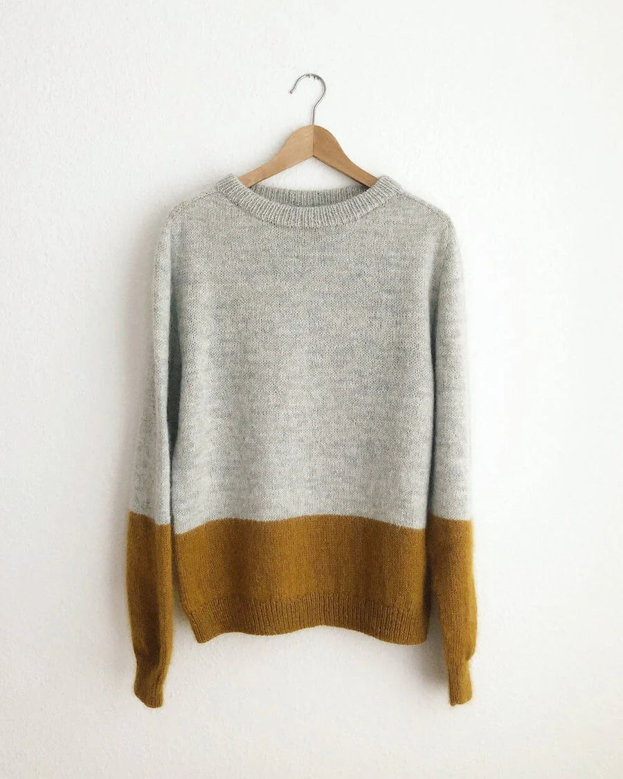 Constrast Sweater - PetiteKnit - PRINTED PATTERN