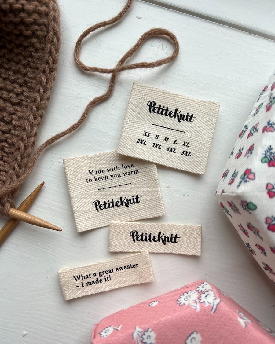 Garment Label - Made with Love - PetiteKnit