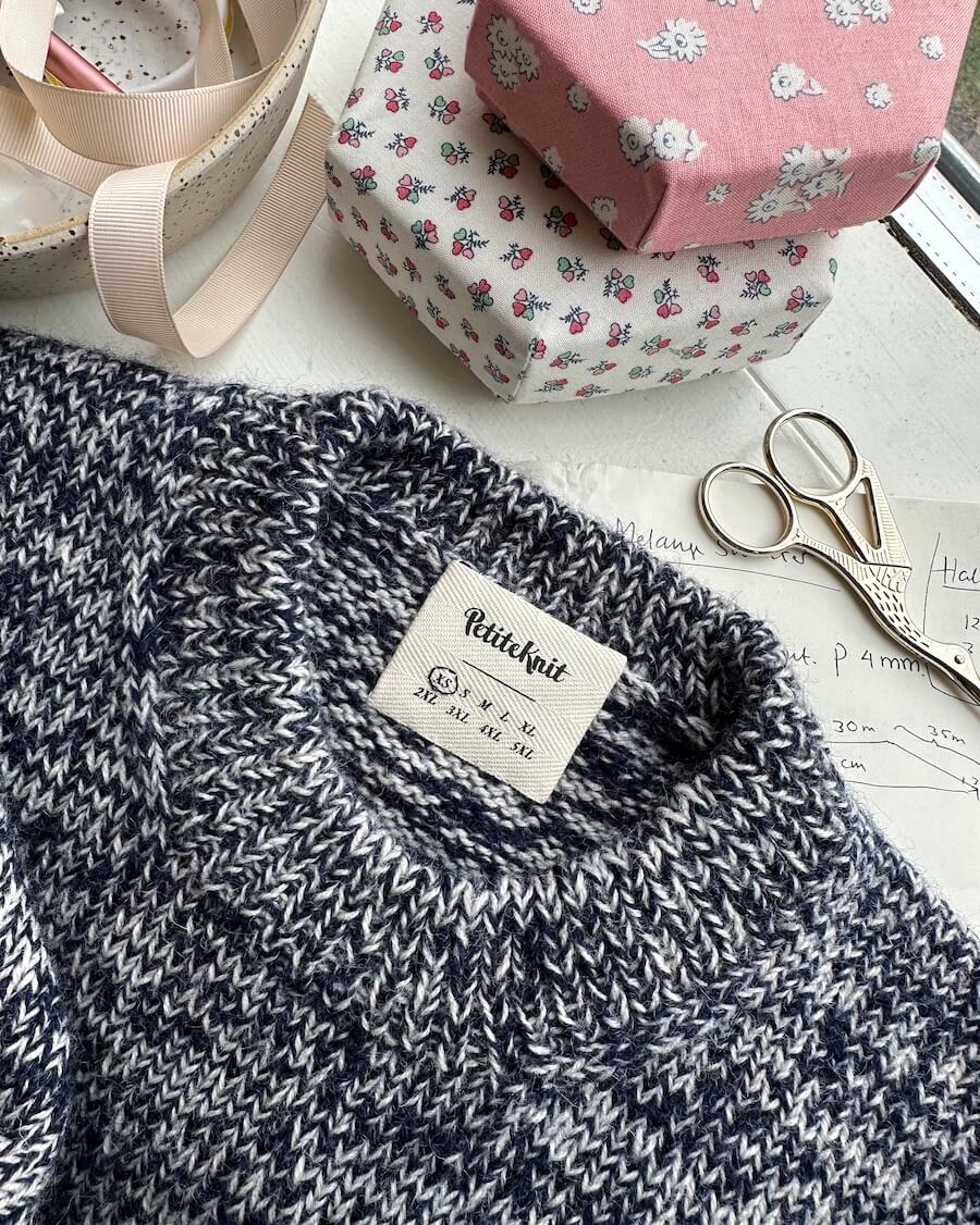 Garment Label - with sizes - PetiteKnit