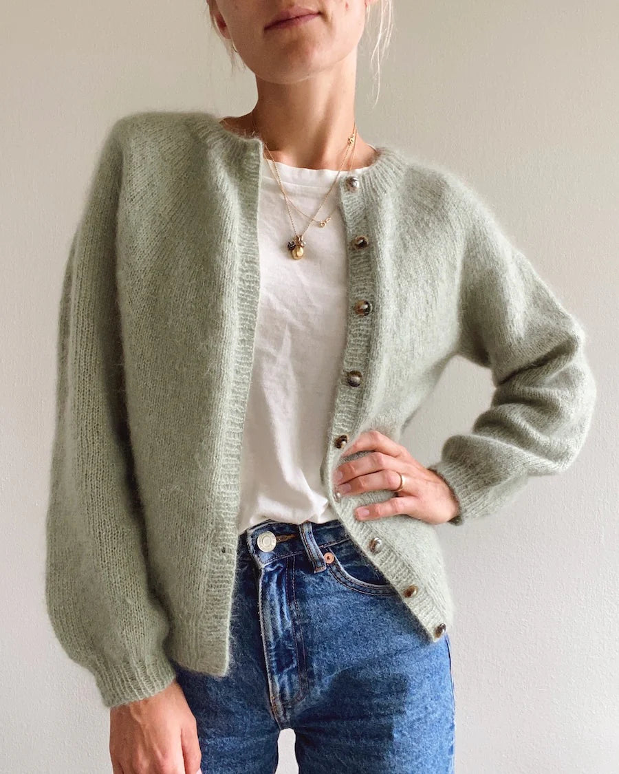 Novice Cardigan - Mohair Edition - PetiteKnit - PRINTED PATTERN