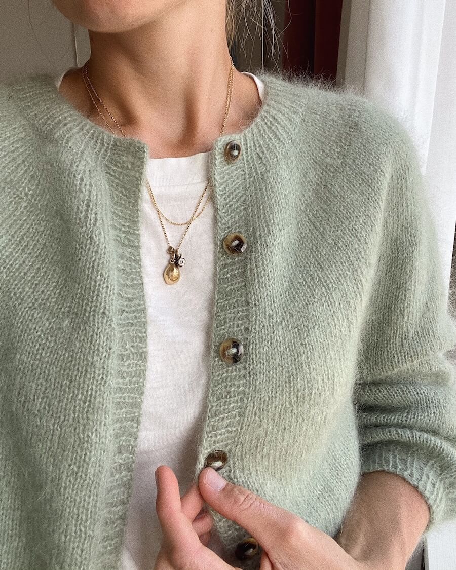 Novice Cardigan - Mohair Edition - PetiteKnit - PRINTED PATTERN