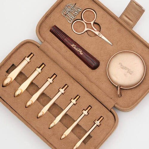 KnitPro - Oasis Rose Gold Interchangeable Crochet Hook Set - Chunky