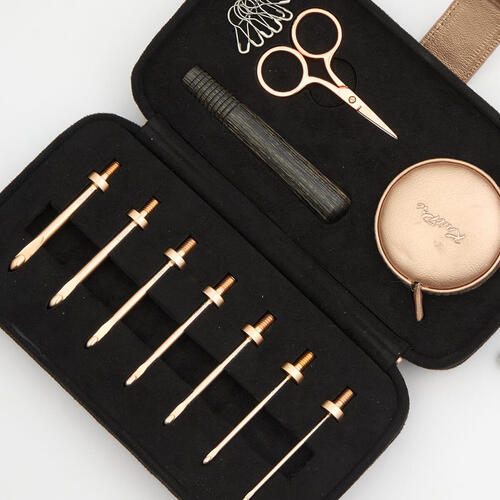 KnitPro - Oasis Rose Gold Interchangeable Crochet Hook Set - Starter