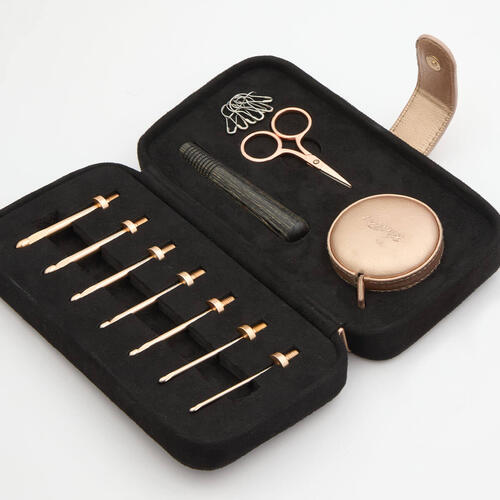 KnitPro - Oasis Rose Gold Interchangeable Crochet Hook Set - Starter