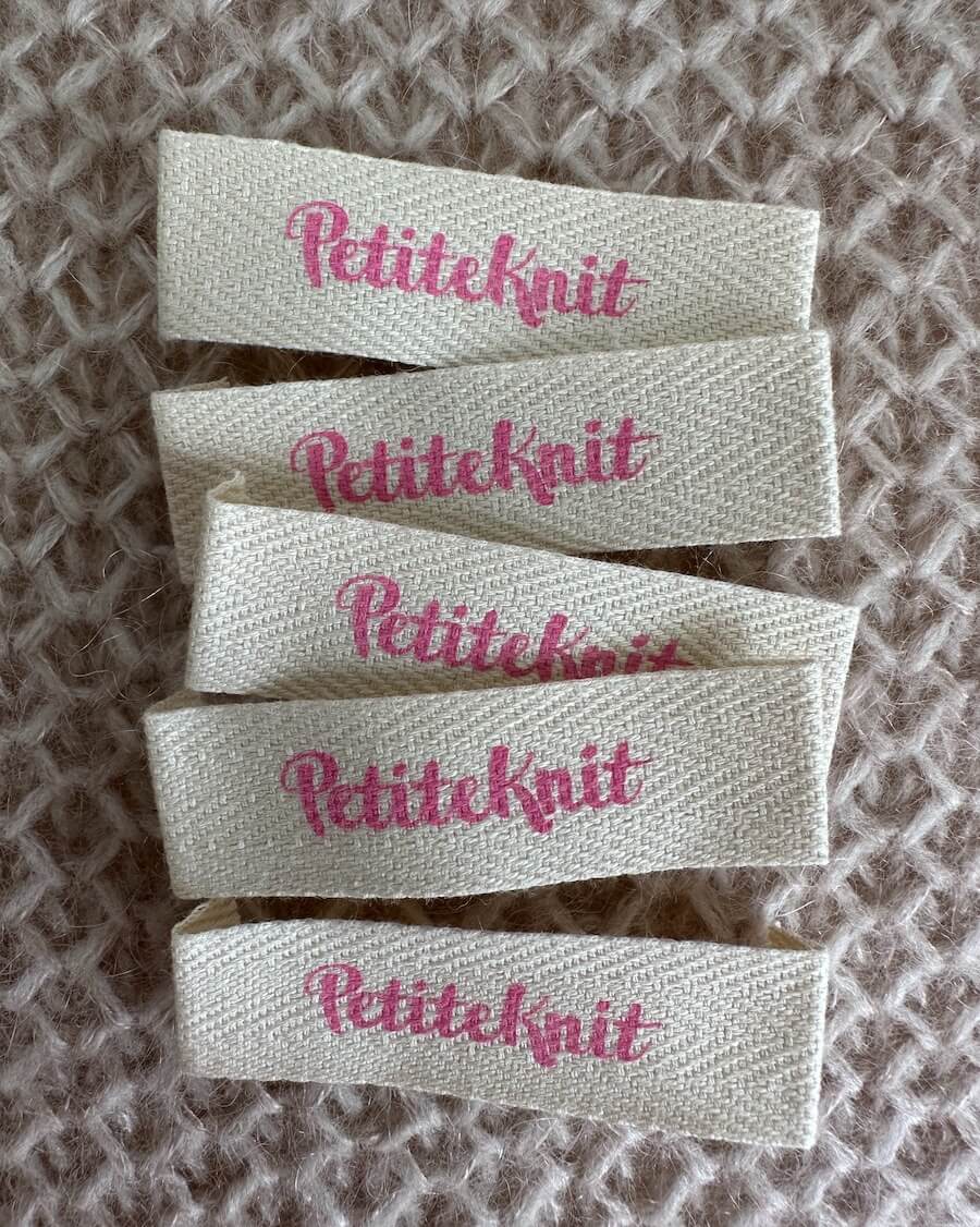 Garment Label - PetiteKnit - Bubblegum Pink