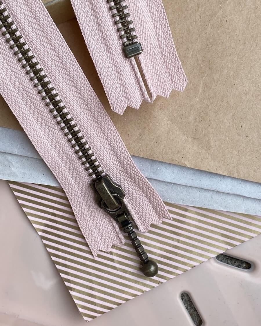 Zipper - 35 cm Powder Pink - PetiteKnit