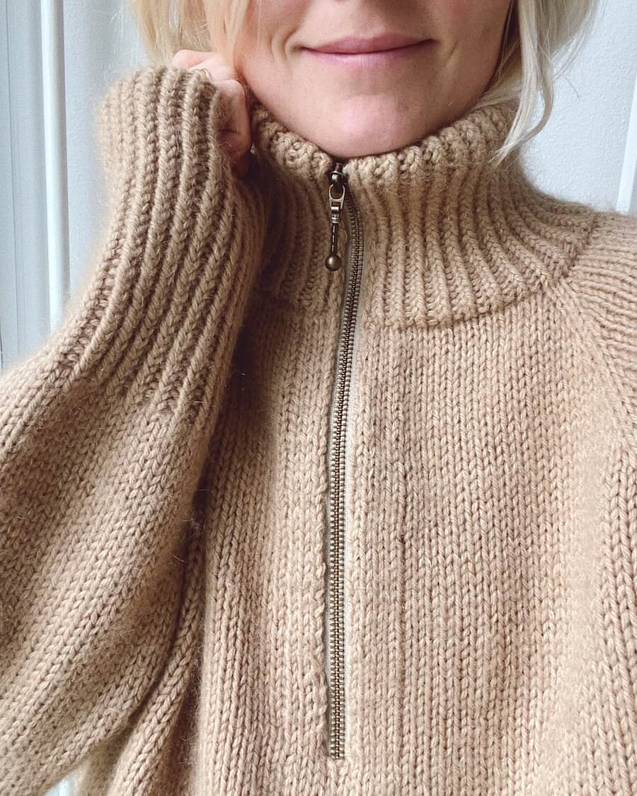 Zipper - 35 cm Sand - PetiteKnit