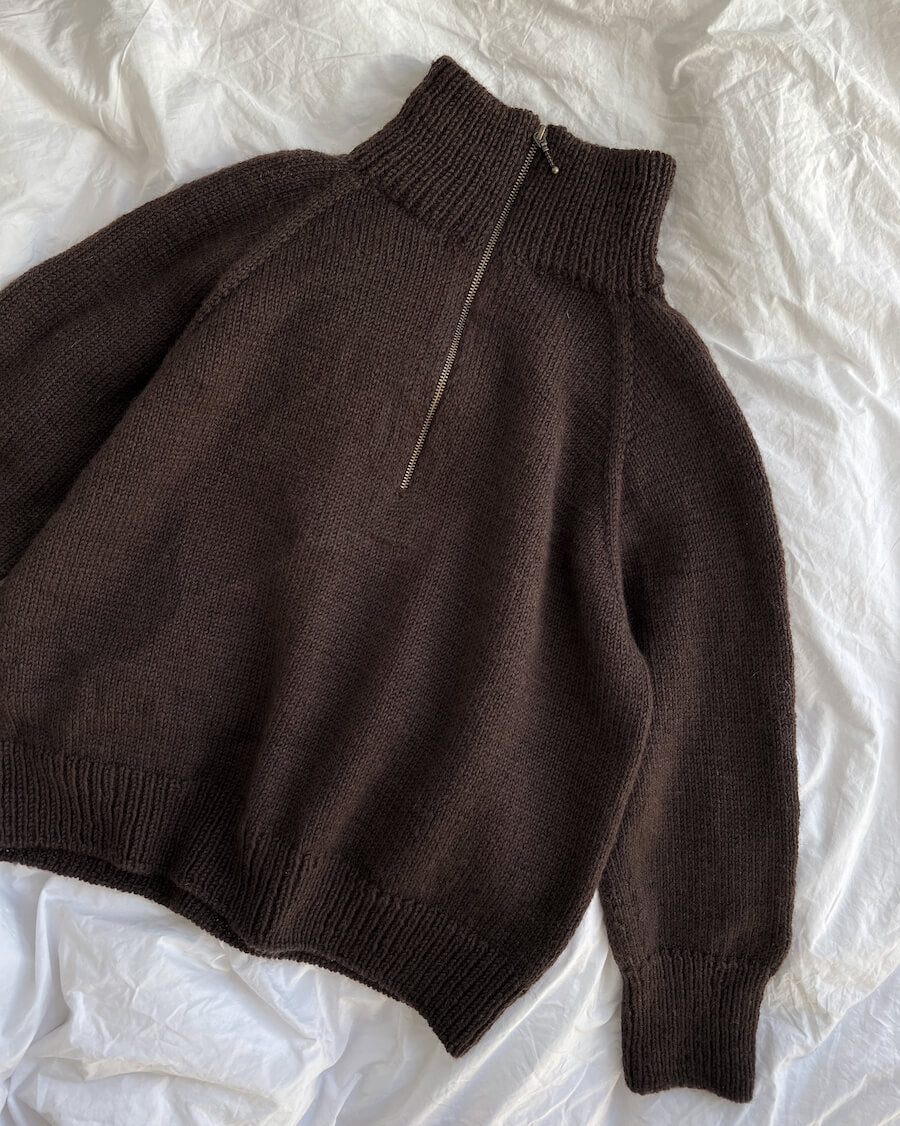 Zipper - 35 cm Chocolate Brown - PetiteKnit