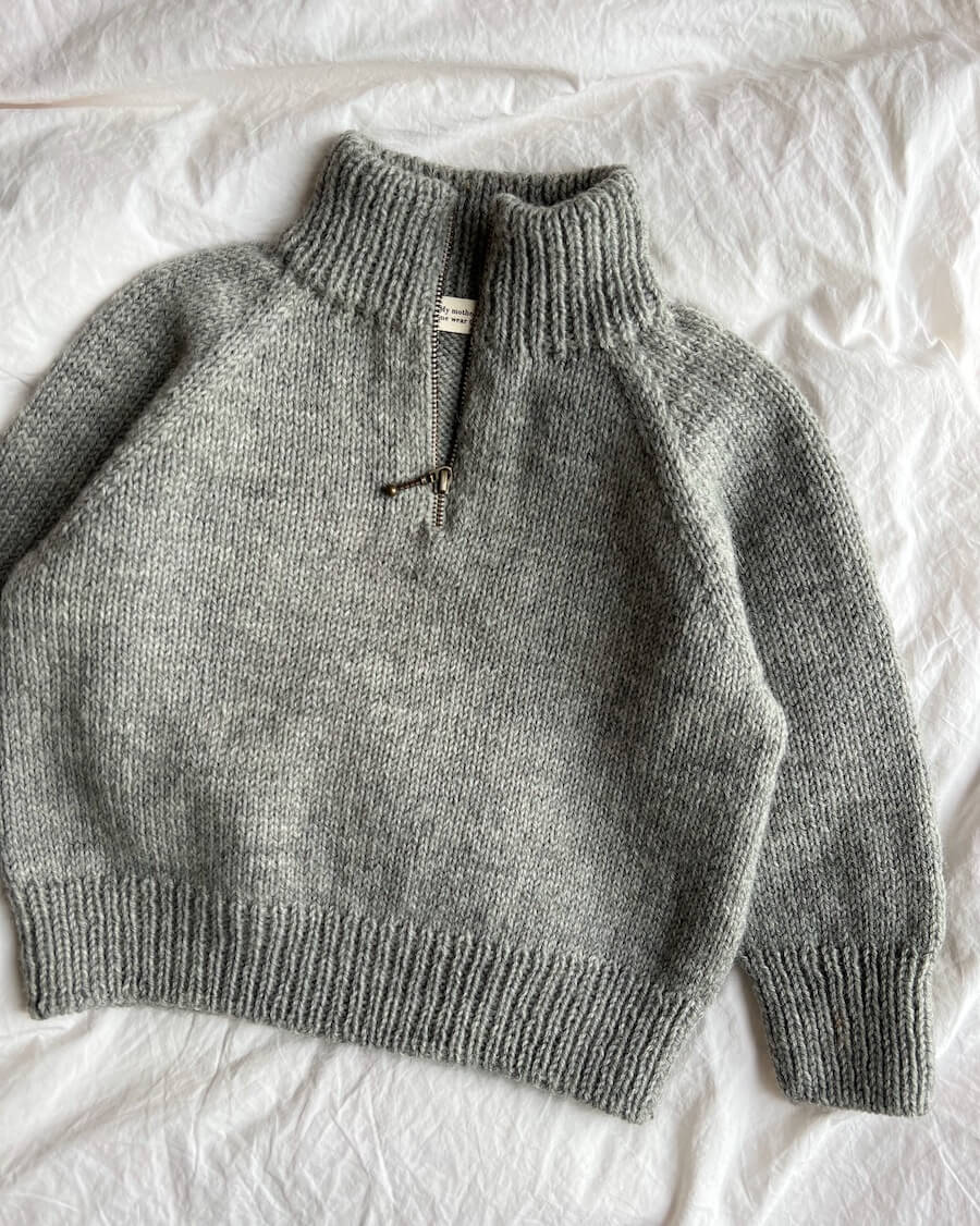 Zipper Sweater Light - Junior - PetiteKnit - PRINTED PATTERN