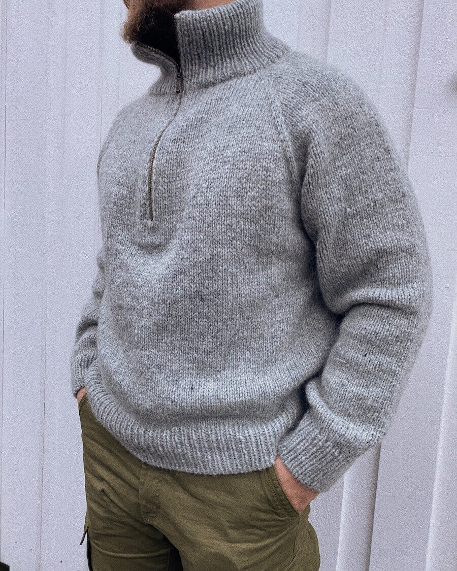 Zipper - 35 cm Dove Grey - PetiteKnit
