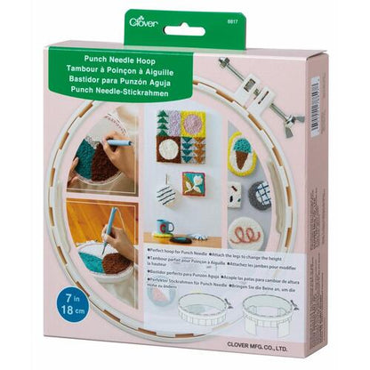 Clover Punch Needle Hoop