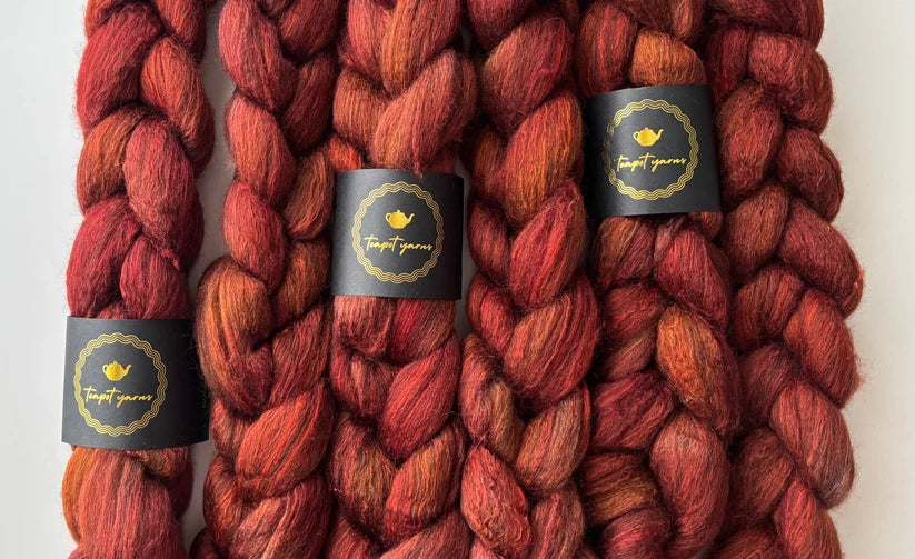 Copper - Spinning Fibre - Teapot Yarns