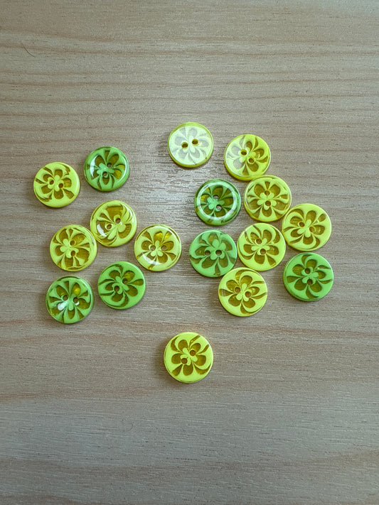 Button Pack - Brights - Yellow Mix