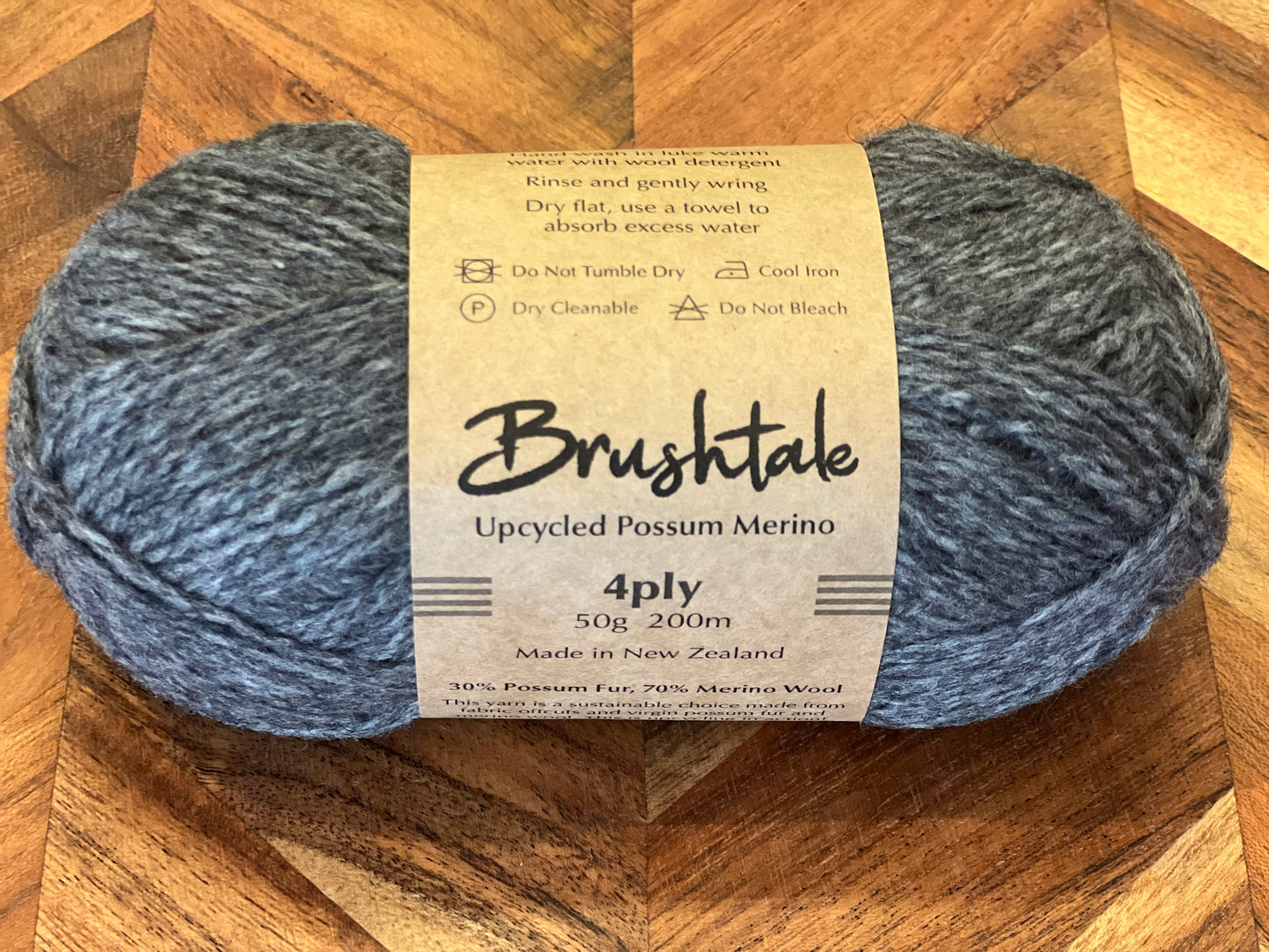 Brushtale - 4-Ply Upcycled Possum Merino - Shale 817