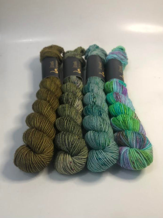 Swamp Journey Socks Kit - Dark Omen Yarn