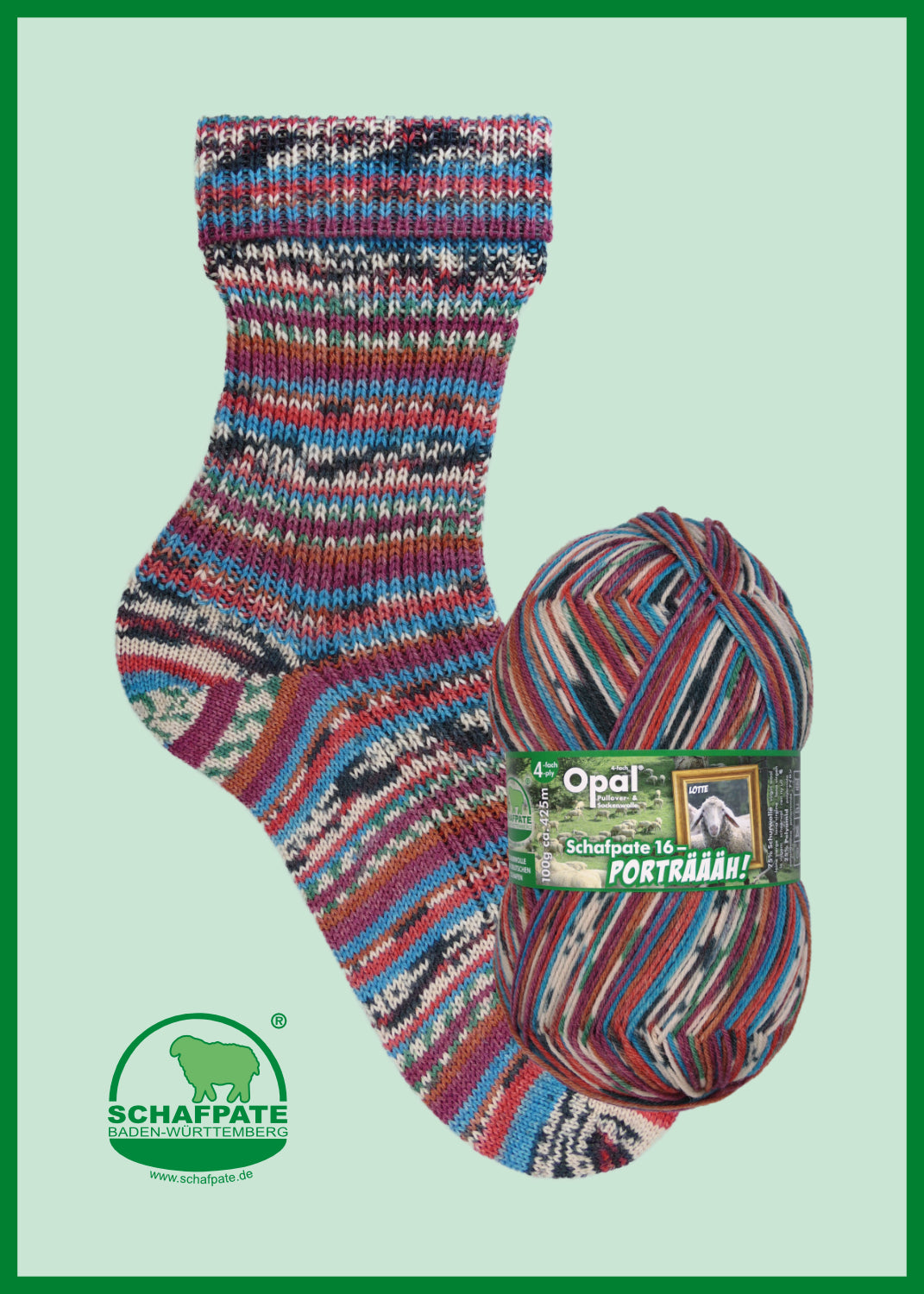 Opal Schafpate 16 - Portraah 4 Ply - 11450