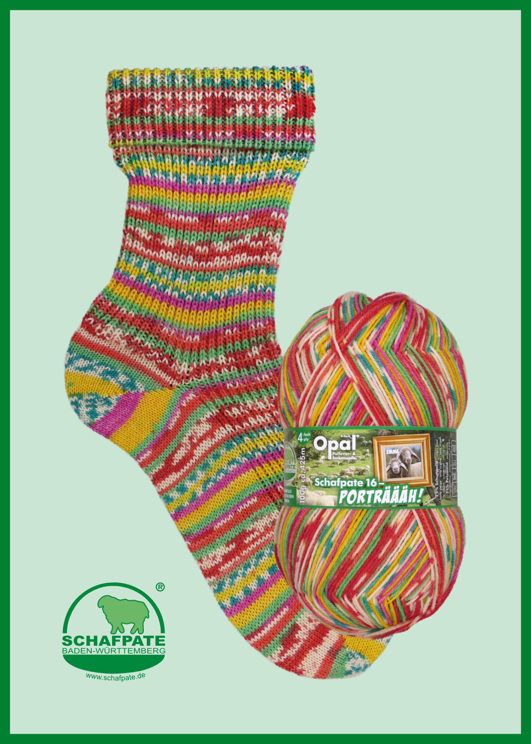 Opal Schafpate 16 - Portraah 4 Ply - 11456