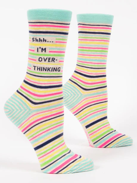 Blue Q - Ladies Socks - Shh I'm Overthinking