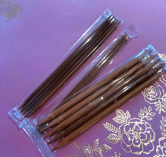 Double Pointed Needles  - 7.9" (20cm) Bamboo - 9.0 mm