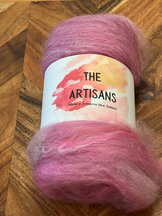Artisan Wool Batts - I Believe in Pink