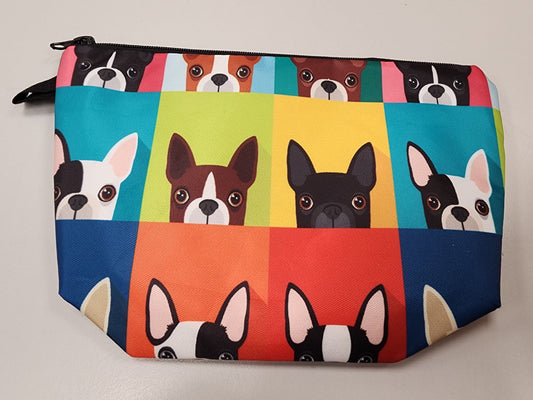 Knitting Notions Pouch - Cartoon Frenchies