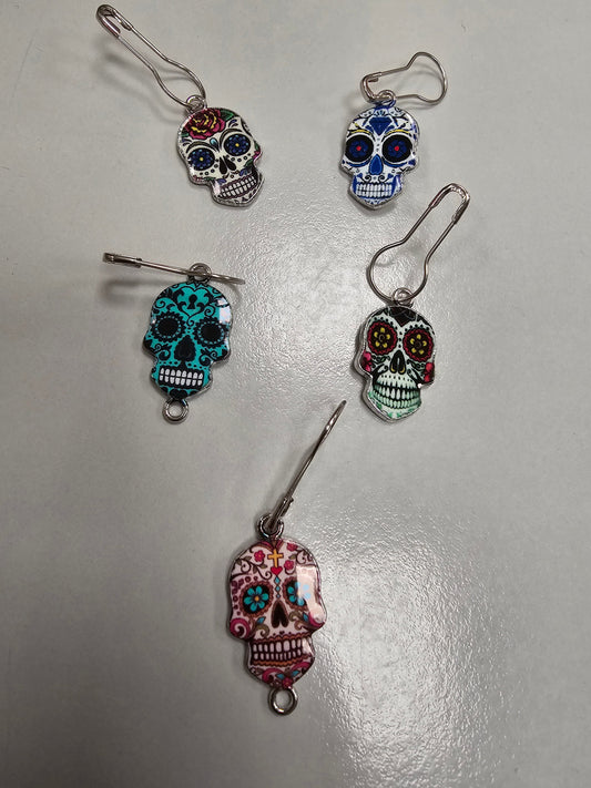 Stitch Markers - Sugar Skulls