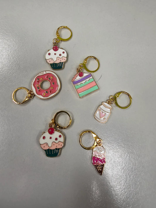 Stitch Markers - Cakes and Sweets