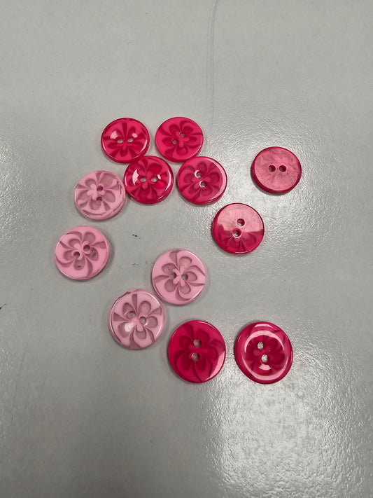 Button Pack - Brights - Pink