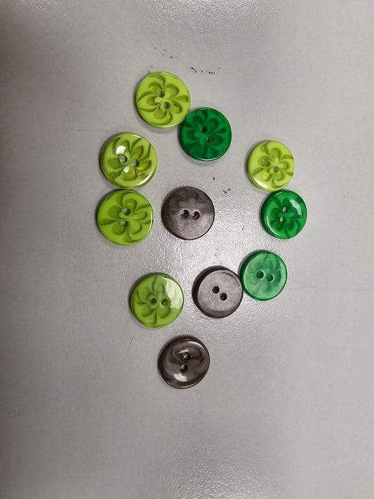 Button Pack - Brights - Green