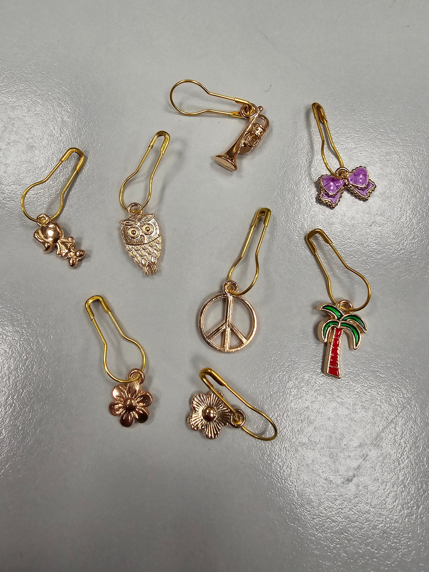 Stitch Markers -  Gold Mix