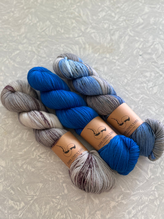 Garter Party Yarn Kit - Aquatic Oblivion