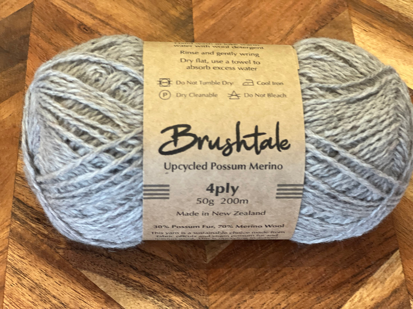 Brushtale - 4-Ply Upcycled Possum Merino - Natural 792