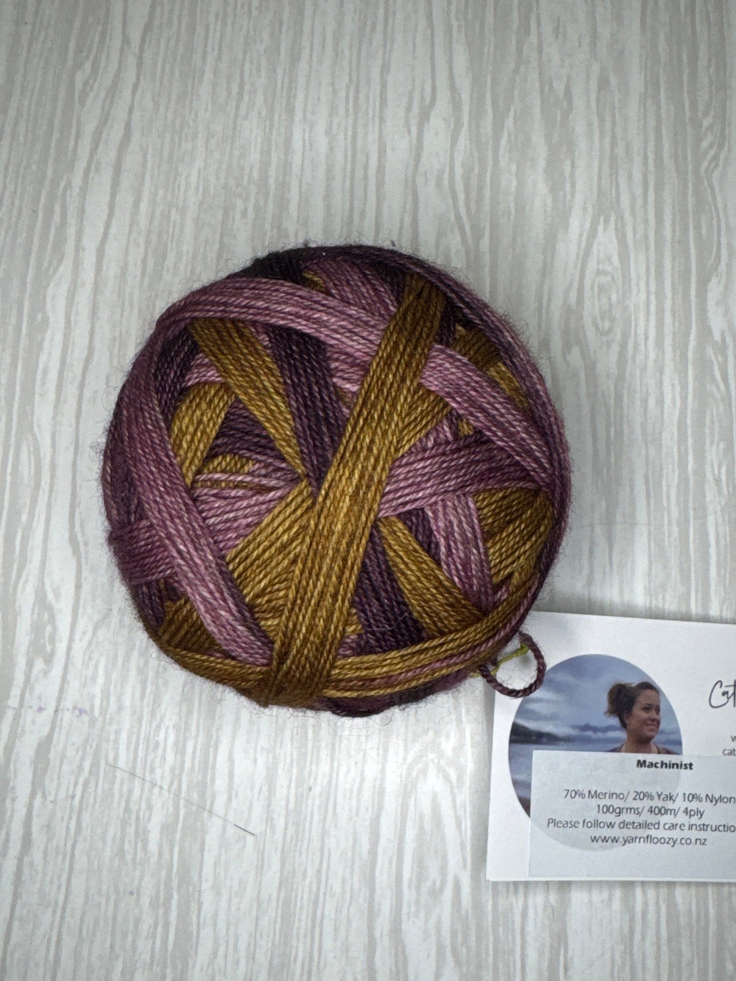 Machinist Self-Striping Sock Yarn #2 - Yarnfloozy