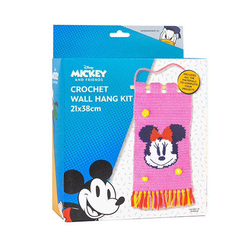 Crochet Wall Hang Kit - Minnie - 21 x 38 cm