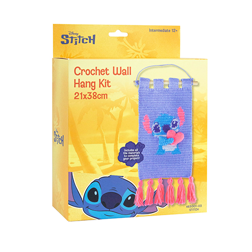 Crochet Wall Hang Kit - Stitch - 21 x 38 cm