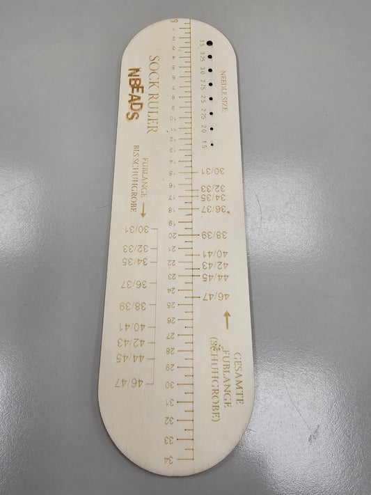 Sock Ruler/Full Needle Gauge