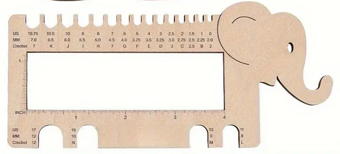 Gauge Tool - Needle/Hook and Swatch Gauge