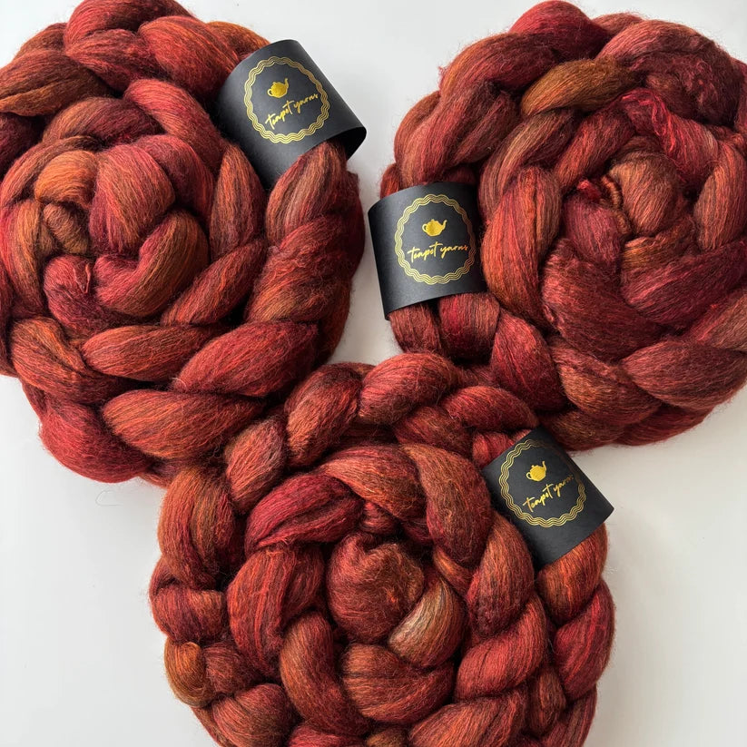 Copper - Spinning Fibre - Teapot Yarns