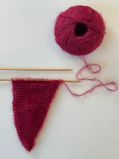 Rata Red - Mohair Silk - Touch Yarn