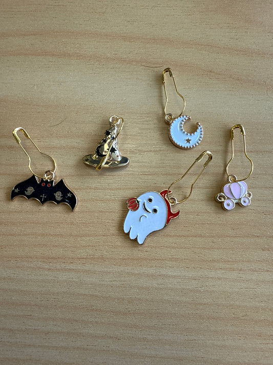 Stitch Markers - Ghosts and Bats