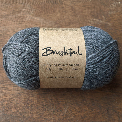 Brushtale - 8-Ply Upcycled Possum Merino - Shale 817