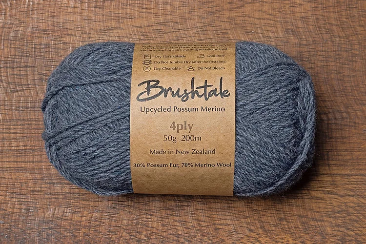 Brushtale - 4-Ply Upcycled Possum Merino - Denim 160