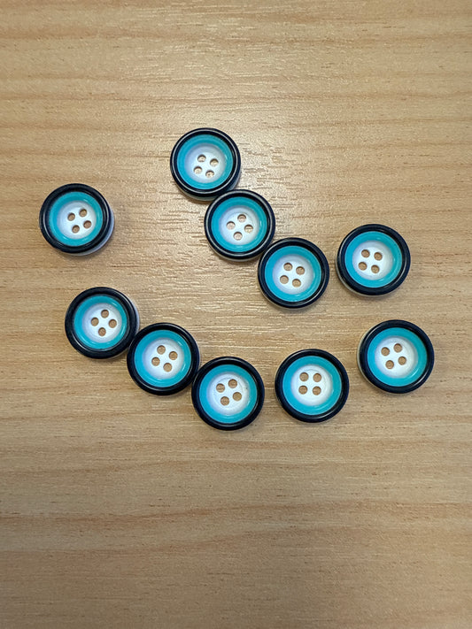 Buttons - Teal 10mm