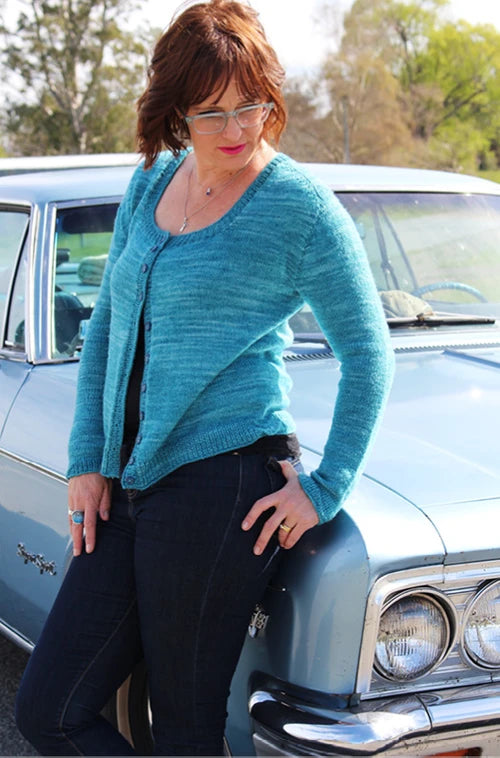 Epaulette Cardigan - Hanging Rock Roost - PRINTED PATTERN