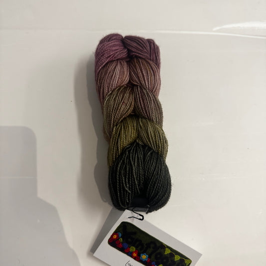 Petals - 5 x Mini Skein Braid Sock Set - Yarnfloozy